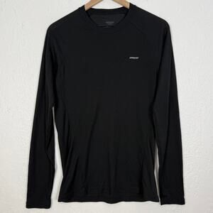 Patagonia Men's Black Capilene 2 Lightweight Long Sleeve Top Size Medium